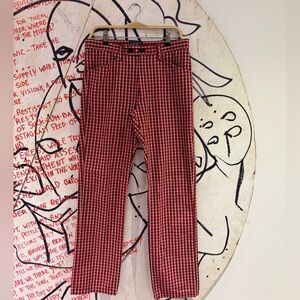 Vintage 80s Replay Flannel Pattern Trouser Pants Made In Italy